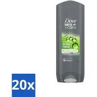 Dove Men+Care Douchegel - Extra Fresh - 250 ml - Bulkverpakking - 20 stuks