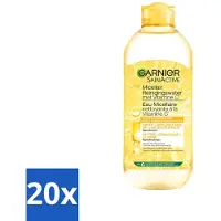 Garnier 20 x - SkinActive - Micellair Water - Vitamine C - Reinigingswater - 400 ml - Micellair Reinigingswater - Vitamine C - Reinigen - Make-up Verwijderen - Stralen Huid