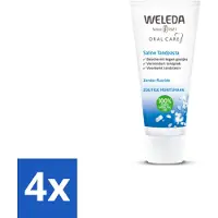 Weleda 4 x - Tandpasta Saline - 75ml - Tandpasta - Natuurlijke Tandpasta - Zeezout Tandpasta - Mondgezondheid - Tandplak