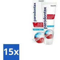 Parodontax - Tandpasta - Active Repair Tandvlees - Fresh Mint - 75 ml - Bulkverpakking - 15 stuks