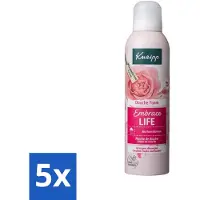 Kneipp 5 x - Douche schuim - Embrace Life - Anti‑Aging verzorging - 200 ml - Douche Foam - Roze Schuim - Vrouwelijke Geur - Huidverzorging - Anti-aging
