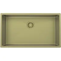 Pure.Sink Luxion Grote Gouden spoelbak 74x40 cm onderbouw, vlakinbouw en opbouw PLX7440-60