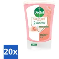 Dettol 20 x - Wasgel Navulling - Skincare - Rozenwater & Sheaboter - 250 ml - Handen Wassen - Antibacterieel - Hygiëne - Handzeep - Wasgel