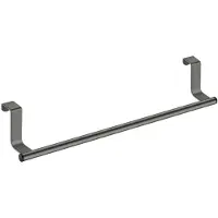 OKWISH Keukenhanddoekhouder– Met Antislip Bescherming – Voor Doeken – 36 X 6 X 6 Cm – Roestvrij Staal – Grijs