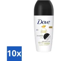 Dove 10 x Deodorant Roller - Invisible Dry - 50 ml - Deodorant Roller - Onzichtbare Bescherming - Anti-transpirant - Anti-witstrepen - Frisheid