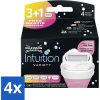 Wilkinson Sword - Navulmesjes - Intuition 2-in-1 Variety - Diverse Gevoelige Huidtypes - 4 mesjes - Voordeelverpakking - 4 stuks
