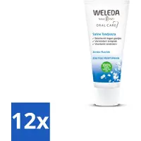 Weleda 12 x - Tandpasta Saline - 75ml - Tandpasta - Natuurlijke Tandpasta - Zeezout Tandpasta - Mondgezondheid - Tandplak