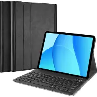 Just in Case tablet Hoes met Toetsenbord geschikt voor Oppo Pad SE - QWERTZ Bluetooth Keyboard Case - Zwart