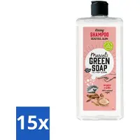 Marcels Green Soap 15 x - Shampoo - Argan & Oudh - Versterkt & verzorgt - 300 ml - Shampoo Argan & Oudh - Natuurlijke Haarverzorging - Vegan Shampoo - Haar Versterken - Droog Haar Verzorgen