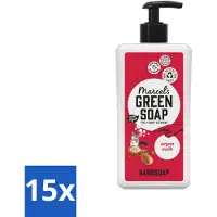 Marcel's Green Soap 15 x - Handzeep Argan & Oudh - Plantaardig & duurzaam - 500 ml - Handzeep - Arganolie - Oudh - Natuurlijke Handzeep - Plantaardige Handzeep