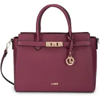 L.credi handtas schoudertas Konstanze Handle Bag Cherry Shade wijnrood