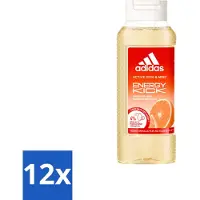 Adidas 12 x – Douchegel – Active Skin & Mind Energy Kick – 250 ml - Energie - Sport - Energieboost - Douchegel - Activiteit