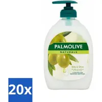 Palmolive 20 x - Milk & Olive - Handzeep Met Pomp - Verzorgend & Mild - 500 ml - Handzeep - Melk En Olijf - Verzorgende Handzeep - Melkproteïnen - Olijfextract