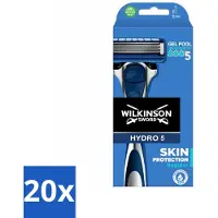 Wilkinson Sword 20 x Wilkinson - Navulmesjes - Hydro 5 Skin Protection Scheermes Regular - Comfortabel - 1 mesje - Scheermesje - Hydro 5 - Huidbescherming - Scherpe Mesjes - Comfortabel Scheren