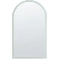 Beliani SUIN - LED-badkamerspiegel - Zilver/Groen - Glas