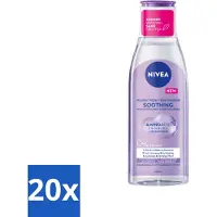 Nivea 20 x - Micellair Water - Gevoelige Huid - Anti-Restant - Verwijdert Waterbestendige Make-up - 200 ml - Gevoelige Huid - Micellair Water - Make-up Remover - Anti-residu - Reiniging