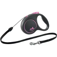 Flexi Rollijn Black Design Koord S Roze 5 M