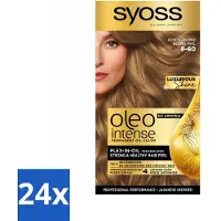 Syoss 24 x - Oleo Intense 8-60 Honing Blond - Haarverf - Zonder Ammoniak - Grijsdekking - Langdurige Kleur - Permanente Haarkleur - Haarkleur - Haarkleur Zonder Ammoniak - Haarkleuring - Olie-formule