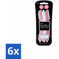 Wilkinson Sword 6 x Wilkinson Intuition - Navulmesjes - Wenkbrauw Shaper - Precisie - 3 mesjes - Wenkbrauw Epileren - Wenkbrauw Shaper - Precisie Epilator - Ontharingsmesjes - Gezicht Exfoliëren