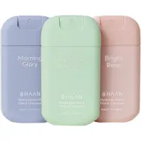 HAAN 3-Pack Mix Handspray Handverzorging Navulbaar 3x 30ml Morning Glory, Purifying Verbena & Bright Rose