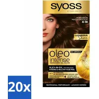 Syoss Oleo Intense - Haarverf - 4-18 - Mokka Bruin - 115ml x 20