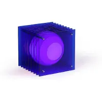 Bang Lớp Small Square Tafellamp Blue acrylic