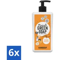 Marcel's Green Soap - Handzeep - Sinaasappel & Jasmijn - Voor dagelijks gebruik - 500 ml - Voordeelverpakking - 6 stuks