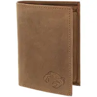 OXMOX Leren portemonnee Leather RFID Protect Kombibörse Crab 2.0 Embossed Vintage Light Brown bruine