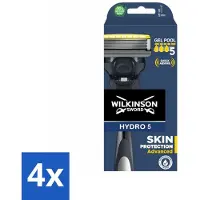 Wilkinson Sword 4 x - Navulmesjes - Hydro 5 Skin Protection Advanced - Beschermend - 1 mesje - Scheermes - Scheermes 5 Mesjes - Hydro 5 - - Scheermes Voor Mannen