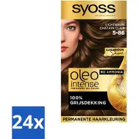 Syoss Oleo Intense - Haarverf - 5-86 - Licht Bruin - 115ml x 24