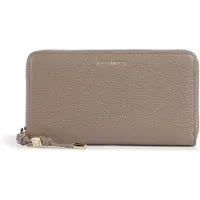 Coccinelle Leren portemonnee Pansy Wallet Grained Leather Warm Taupe