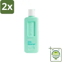 Seepje - Douchegel - Hydraterend & Verfrissend - Eikenmos en Neroli - 300 ml - Voordeelverpakking - 2 stuks - Douchegel - Hydraterend