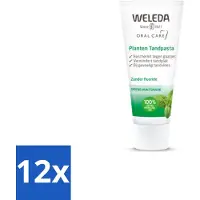 Weleda 12 x - Planten tandpasta - 75 ml - Tandpasta - Natuurlijke Tandpasta - Biologische Tandpasta - Kamille Tandpasta - Tandvlees Verzachten