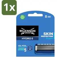 Wilkinson Sword 1 x - Navulmesjes - Hydro 5 Skin Protection - Beschermend - 8 mesjes - Scheermesjes Mannen - Huidbescherming - Scheren Zonder Irritatie - Hydro 5 Skin Protection - Ultra Glide Mesjes