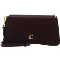 Coccinelle Leren schoudertas clutch C-Me Calf Hi-Tech Crossbody Bag Berry donkerpaars