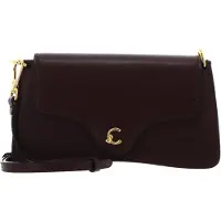 Coccinelle Leren schoudertas clutch C-Me Calf Hi-Tech Crossbody Bag Berry donkerpaars