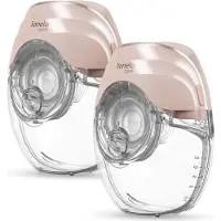 Lionelo Fidi Free Slim Duo Dubbele Borstkolf Hands-Free – Set van 2 – Zeer Stil ≤40 dB – Driefasig Systeem met 8 Niveaus – Licht 214 g – 2×150 ml Tritan Reservoir – 8 Flenzen (17–24 mm)