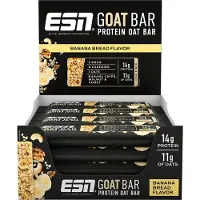 ESN GOAT Bar Proteïne Repen – Banana Bread, 12 x 55 g – 14 g Proteïne, Met Eiklar, Dadel & Havervlokken voor Energie en Smaak