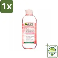 Garnier 1 x - SkinActive - Micellair Reinigingswater - Rozenwater - Stralende Huid - 400 ml - Micellair Water - Reinigingswater - Rozenwater - Stralende Huid - Gevoelige Huid