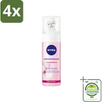 Nivea - Reinigingsmousse - Essentials Verzachtend - Voor droge & gevoelige huid - Met Amandelolie & Hydramine - 150 ml - Voordeelverpakking - 4 stuks - Gezichtsreiniger - Droge huid