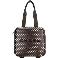 Charm London Capetown Beautycase - Travel - Koffer - Toiletspullen - Dots wit-donkerbruin