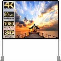 SP Beamer Scherm - Projectiescherm - Beamerdoek - Wit - 1cm x 180cm x 113cm