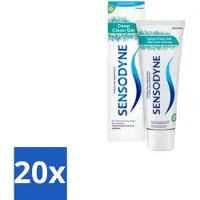 Sensodyne 20 x - Tandpasta - Deep Clean Gel - Grondige Reiniging - 75 ml - Gevoelige Tanden - Tandpasta - Diepe Reiniging - Fluoride - Mondgevoel