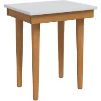 vidaXL Make-up tafel set FAUSKE, 4 stuks, wit, 76 x 50 x 143 cm