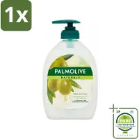 Palmolive 1 x - Milk & Olive - Handzeep Met Pomp - Verzorgend & Mild - 500 ml - Handzeep - Melk - Olijf - Natuurlijke Ingrediënten - Verzorgend