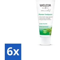 Weleda 6 x - Planten tandpasta - 75 ml - Tandpasta - Natuurlijke Tandpasta - Biologische Tandpasta - Kamille Tandpasta - Tandvlees Verzachten