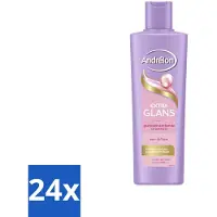 Andrélon 24 x – Shampoo – Extra Glans – 250 ml - Glans Haar - Stralend Haar - Zacht Haar - Verzorgd Haar - Dof Haar
