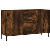 vidaXL Dressoir 100x36x60 cm bewerkt hout gerookt eikenkleurig