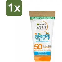 Garnier 1 x - Ambre Solaire - Zonnemelk - Kids - SPF 50+ - Reisformaat - 50 ml - Zonnemelk Voor Kinderen - SPF 50+ - Kinderhuid Bescherming - Gevoelige Huid - Zonbescherming