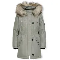 ONLY Kogiris Lange Parka Dames Grijs 128